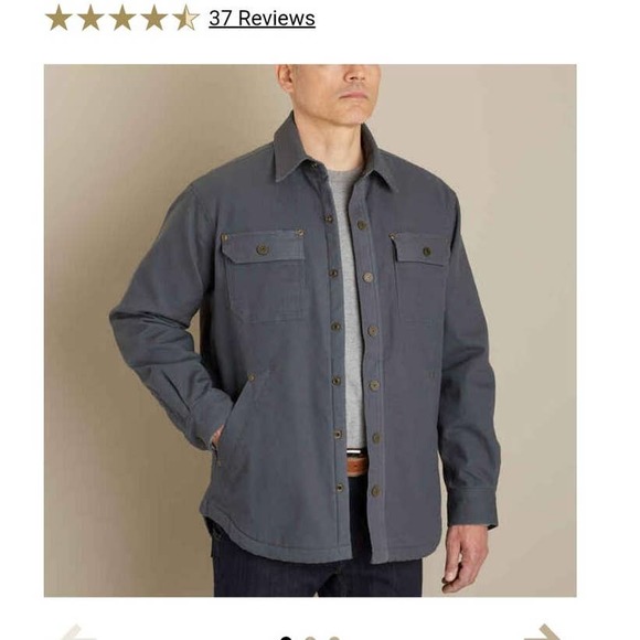 New Men's Duluth Trading Co. Burly Duluth Flex Fire Hose Shirt Jacket Large Tall - Picture 9 of 9